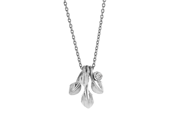 Rabinovich Ray of Light collier i sterling sølv med bladdesign